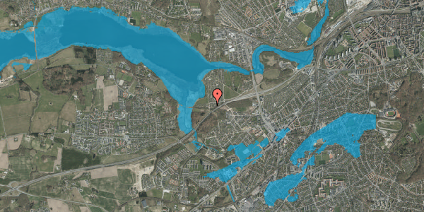 Oversvømmelsesrisiko fra vandløb på Haveforeningen Norringholm 434, 8260 Viby J