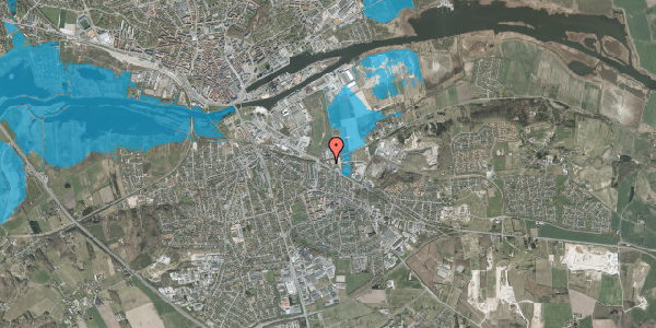 Oversvømmelsesrisiko fra vandløb på Grenåvej 51, 1. , 8960 Randers SØ