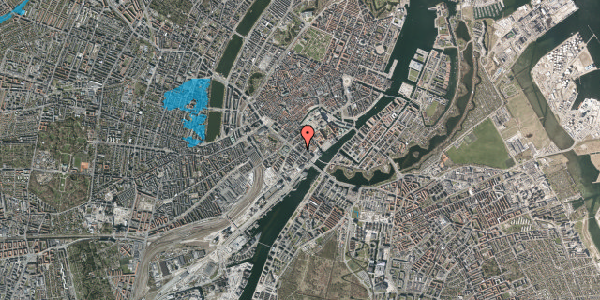 Oversvømmelsesrisiko fra vandløb på H.C. Andersens Boulevard 43A, 1553 København V
