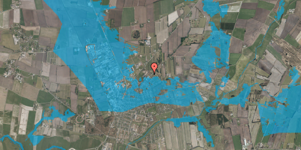 Oversvømmelsesrisiko fra vandløb på Bjerreskovparken 3, 6760 Ribe