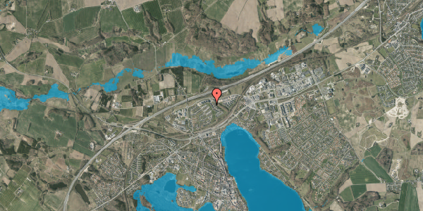 Oversvømmelsesrisiko fra vandløb på Kongefolden 32, 1. tv, 8660 Skanderborg