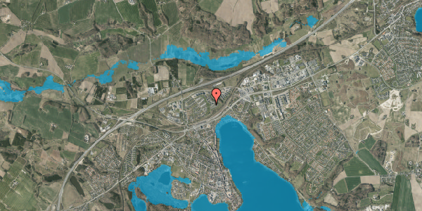 Oversvømmelsesrisiko fra vandløb på Kongefolden 42, st. mf, 8660 Skanderborg