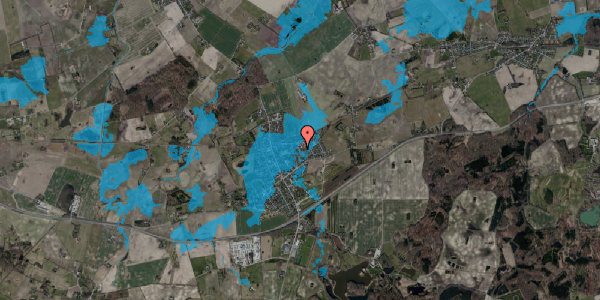 Oversvømmelsesrisiko fra vandløb på Rosenvænget 101, st. 92, 4440 Mørkøv
