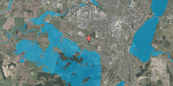 Oversvømmelsesrisiko fra vandløb på Liseborg Bakke 7, 8800 Viborg