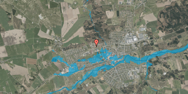 Oversvømmelsesrisiko fra vandløb på Egeskovvej 2A, st. 6, 8850 Bjerringbro