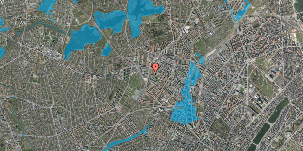 Oversvømmelsesrisiko fra vandløb på Gråspurvevej 3, 3. 2, 2400 København NV