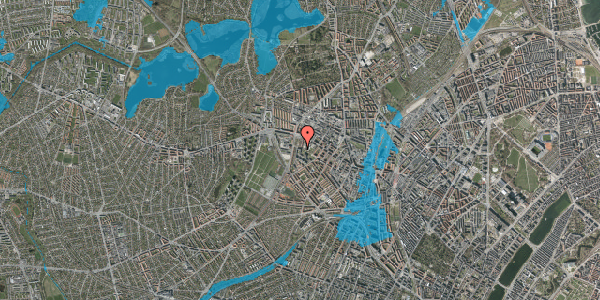 Oversvømmelsesrisiko fra vandløb på Gråspurvevej 23, st. , 2400 København NV