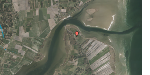 Oversvømmelsesrisiko fra vandløb på Rougsøvej 318B, 8950 Ørsted