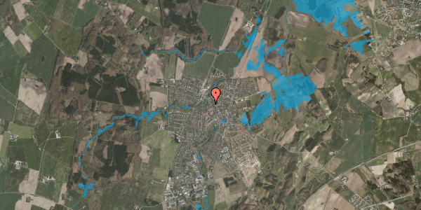 Oversvømmelsesrisiko fra vandløb på Tingvej 31C, 8543 Hornslet