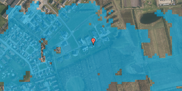 Oversvømmelsesrisiko fra vandløb på Bjerreskovparken 69, 6760 Ribe