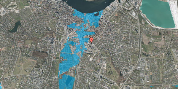 Oversvømmelsesrisiko fra vandløb på Alexander Foss Gade 13, 1. tv, 9000 Aalborg