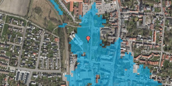 Oversvømmelsesrisiko fra vandløb på Jernbanegade 2C, 4660 Store Heddinge