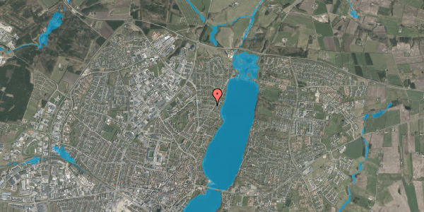 Oversvømmelsesrisiko fra vandløb på Frejasvej 1X, 8800 Viborg
