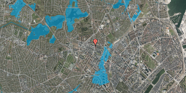 Oversvømmelsesrisiko fra vandløb på Dortheavej 3C, 2400 København NV