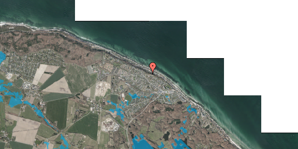 Oversvømmelsesrisiko fra vandløb på Heimdalsvænget 7, 3140 Ålsgårde