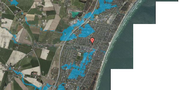 Oversvømmelsesrisiko fra vandløb på Egeparken 33A, 4. 1, 2680 Solrød Strand