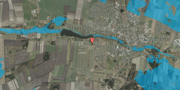 Oversvømmelsesrisiko fra vandløb på Morsbølvej 17, 7200 Grindsted