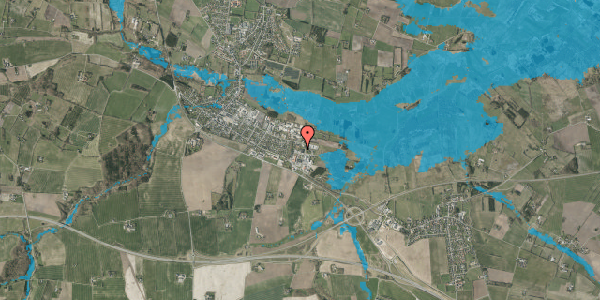 Oversvømmelsesrisiko fra vandløb på Torvegade 86, 7160 Tørring