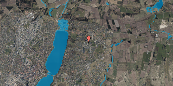 Oversvømmelsesrisiko fra vandløb på Odshøjvej 5F, 1. 1, 8800 Viborg