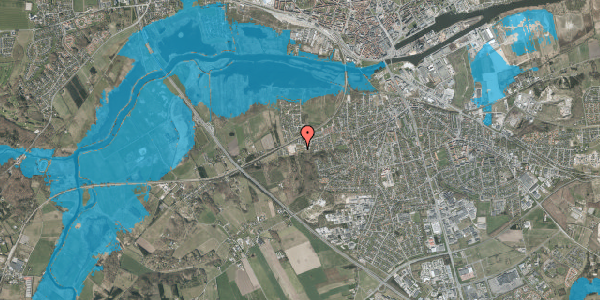 Oversvømmelsesrisiko fra vandløb på Johannelyst 18, 8940 Randers SV