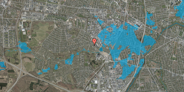 Oversvømmelsesrisiko fra vandløb på Vester Hanevad 23, 2740 Skovlunde