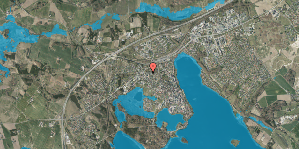 Oversvømmelsesrisiko fra vandløb på Mølleparken 3, 8660 Skanderborg
