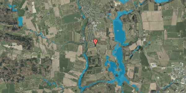 Oversvømmelsesrisiko fra vandløb på Elkærholmparken 21, 6040 Egtved