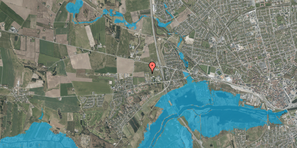 Oversvømmelsesrisiko fra vandløb på Elrovej 69, st. , 8920 Randers NV