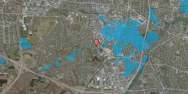 Oversvømmelsesrisiko fra vandløb på Øster Hanevad 59, 2740 Skovlunde