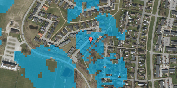 Oversvømmelsesrisiko fra vandløb på Møllemoseparken 6, 3450 Allerød
