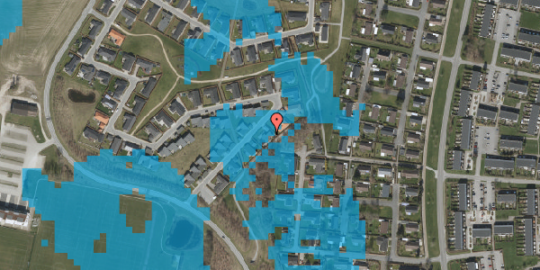 Oversvømmelsesrisiko fra vandløb på Møllemoseparken 8, 3450 Allerød