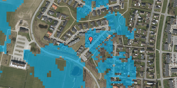 Oversvømmelsesrisiko fra vandløb på Møllemoseparken 9, 3450 Allerød