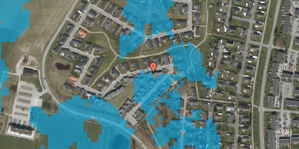 Oversvømmelsesrisiko fra vandløb på Møllemoseparken 19, 3450 Allerød
