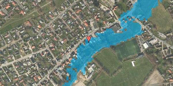 Oversvømmelsesrisiko fra vandløb på Stationsvej 116G, 5792 Årslev
