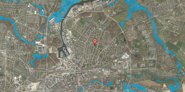 Oversvømmelsesrisiko fra vandløb på Svanevej 1, 5000 Odense C