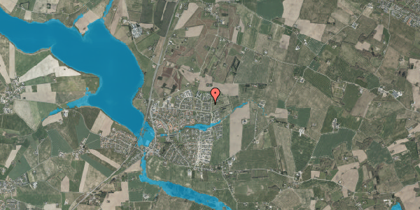 Oversvømmelsesrisiko fra vandløb på Hasselvangen 237, 8355 Solbjerg