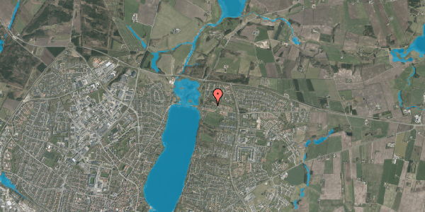 Oversvømmelsesrisiko fra vandløb på Søbakken 7B, 8800 Viborg