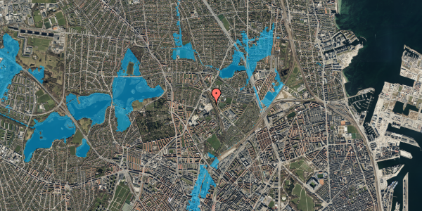 Oversvømmelsesrisiko fra vandløb på Tuborgvej 233, 2400 København NV