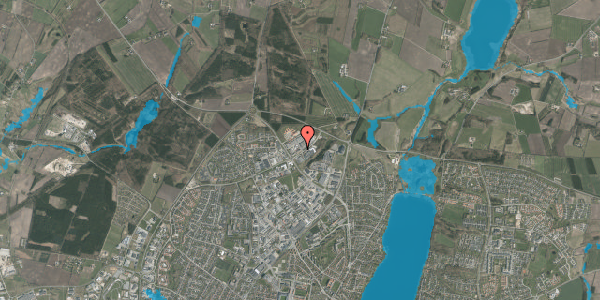 Oversvømmelsesrisiko fra vandløb på Hjulmagervej 1, 8800 Viborg