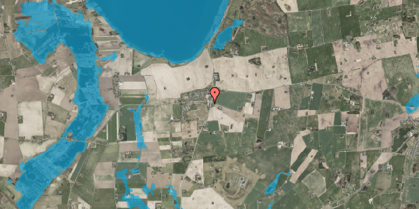 Oversvømmelsesrisiko fra vandløb på Mølleparken 2, 4270 Høng