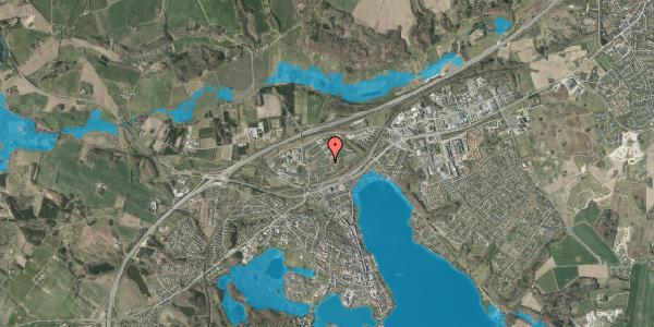 Oversvømmelsesrisiko fra vandløb på Elisabeths Vænge 11, 8660 Skanderborg