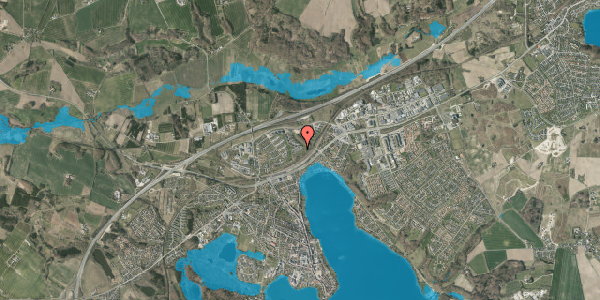 Oversvømmelsesrisiko fra vandløb på Kongefolden 66, 8660 Skanderborg