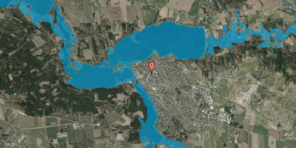 Oversvømmelsesrisiko fra vandløb på Randersvej 13D, 1. , 8680 Ry