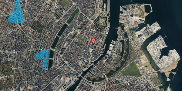 Oversvømmelsesrisiko fra vandløb på Store Kongensgade 30, 3. th, 1264 København K
