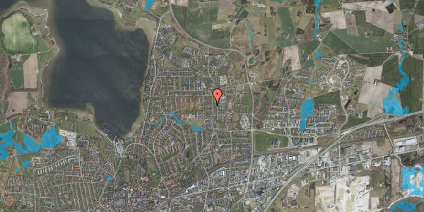 Oversvømmelsesrisiko fra vandløb på Tværvej 1Z, 4000 Roskilde