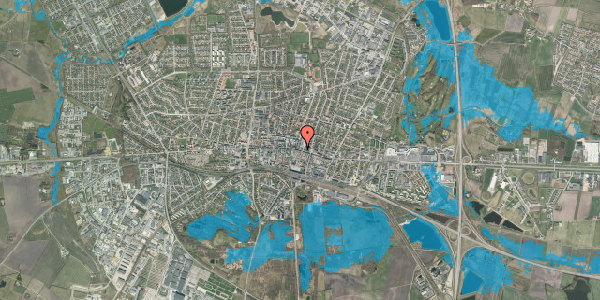 Oversvømmelsesrisiko fra vandløb på Østergade 13, 7400 Herning