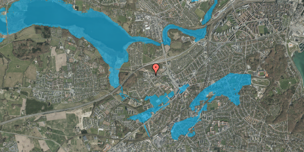Oversvømmelsesrisiko fra vandløb på Damagervej 27H, 1. mf, 8260 Viby J