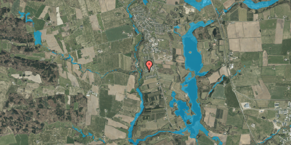 Oversvømmelsesrisiko fra vandløb på Elkærholmparken 24, 6040 Egtved
