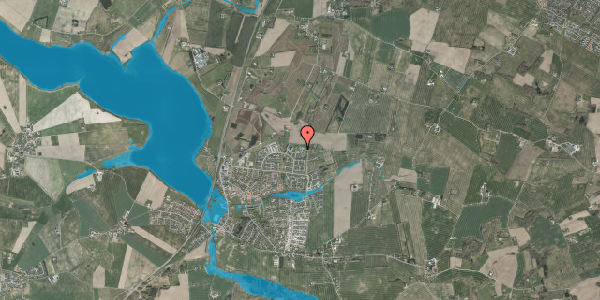 Oversvømmelsesrisiko fra vandløb på Pilevangen 114, 8355 Solbjerg