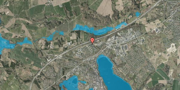 Oversvømmelsesrisiko fra vandløb på Kongefolden 8, 1. th, 8660 Skanderborg